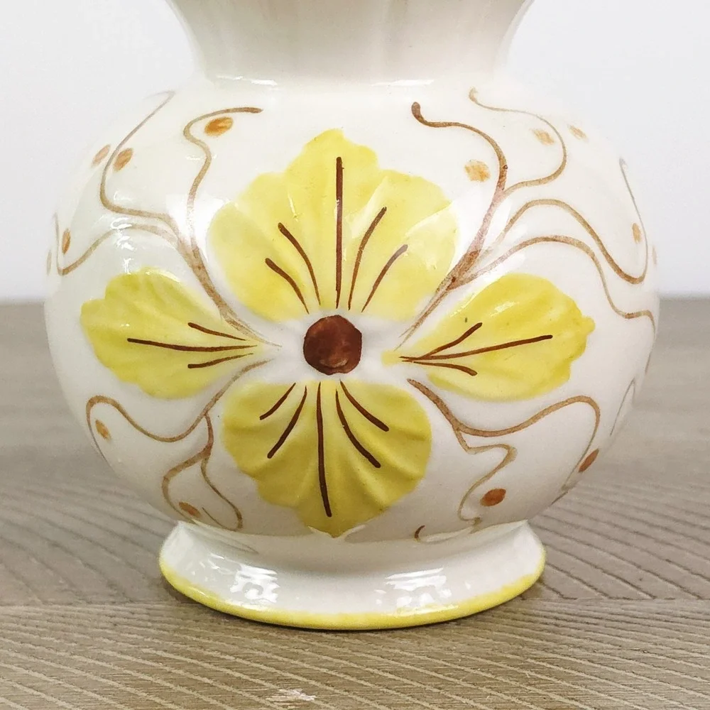 Blue Ridge Southern Potteries Vase Floral Signed